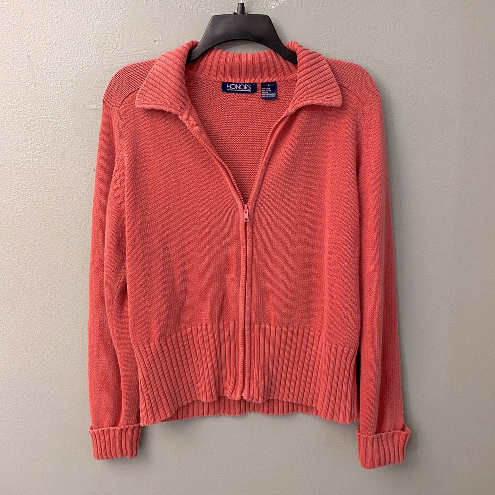 Honors Zip Up Sweater
